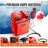 imageVEVOR Marine Tank 634Gallon24L Portable Tank with 98ft Hose Gauge for Outboard Engine Yacht Fishing Deck Boat Red