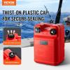 imageVEVOR Marine Tank 634Gallon24L Portable Tank with 98ft Hose Gauge for Outboard Engine Yacht Fishing Deck Boat Red