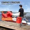 imageVEVOR Marine Tank 634Gallon24L Portable Tank with 98ft Hose Gauge for Outboard Engine Yacht Fishing Deck Boat Red