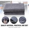 imageVEVOR Moving Blankets 72quot x 54quot 21 lbsdz Weight 12 Packs Professional Recycled Cotton Packing Blanket Large Heavy Duty Shipping Mover Pads Perfect for Protecting Furniture Floors AppliancesGray