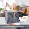 imageVEVOR Moving Blankets 72quot x 54quot 21 lbsdz Weight 12 Packs Professional Recycled Cotton Packing Blanket Large Heavy Duty Shipping Mover Pads Perfect for Protecting Furniture Floors AppliancesGray
