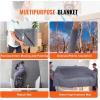 imageVEVOR Moving Blankets 72quot x 54quot 21 lbsdz Weight 12 Packs Professional Recycled Cotton Packing Blanket Large Heavy Duty Shipping Mover Pads Perfect for Protecting Furniture Floors AppliancesGray
