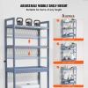 imageVEVOR Over The Toilet Storage 3Tier Adjustable Over Toilet Bathroom Organizer Bamboo Storage Shelf Rack with 3 Hooks Freestanding Easy Assembly Laundry Space Saver Fit Most Toilets WhiteGrey