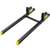imageVEVOR Pallet Forks 2000 lbs Clamp on Pallet Forks 60quot Total Length Heavy Duty Pallet Forks with Adjustable Stabilizer Bar Tractor Bucket Forks for Tractor Attachments Skid Steer Loader BucketPallet Forks
