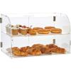 imageVEVOR Pastry Display Case 2Tier Commercial Countertop Bakery Display Case Acrylic Display Box with Rear Door Access ampamp Removable Shelves Keep Fresh for Donut Bagels Cake Cookie