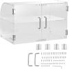 imageVEVOR Pastry Display Case 2Tier Commercial Countertop Bakery Display Case Acrylic Display Box with Rear Door Access ampamp Removable Shelves Keep Fresh for Donut Bagels Cake Cookie