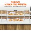 imageVEVOR Pastry Display Case 2Tier Commercial Countertop Bakery Display Case Acrylic Display Box with Rear Door Access ampamp Removable Shelves Keep Fresh for Donut Bagels Cake Cookie