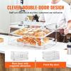 imageVEVOR Pastry Display Case 2Tier Commercial Countertop Bakery Display Case Acrylic Display Box with Rear Door Access ampamp Removable Shelves Keep Fresh for Donut Bagels Cake Cookie 207quotx132quotx119quot2 Tray