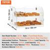 imageVEVOR Pastry Display Case 2Tier Commercial Countertop Bakery Display Case Acrylic Display Box with Rear Door Access ampamp Removable Shelves Keep Fresh for Donut Bagels Cake Cookie
