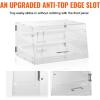 imageVEVOR Pastry Display Case 2Tier Commercial Countertop Bakery Display Case Acrylic Display Box with Rear Door Access ampamp Removable Shelves Keep Fresh for Donut Bagels Cake Cookie 207quotx132quotx119quot2 Tray