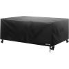 imageVEVOR Patio Furniture Cover 420D Heavy Duty Waterproof Outdoor Dining Table and Chairs Cover Large Squre Patio Table Covers with Air Vent for All Weather 74L x 74W x 28H inch Black98L x 78W x 32H