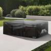 imageVEVOR Patio Furniture Cover 420D Heavy Duty Waterproof Outdoor Dining Table and Chairs Cover Large Squre Patio Table Covers with Air Vent for All Weather 74L x 74W x 28H inch Black126L x 126W x 32H