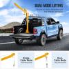imageVEVOR Pickup Truck Crane with 1100 lbs Manual Winch Folding TruckMounted Bed Crane Steel Pickup Truck Jib Crane Hoist 360 Swivel for Lifting Goods in Construction Factory