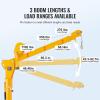 imageVEVOR Pickup Truck Crane with 1100 lbs Manual Winch Folding TruckMounted Bed Crane Steel Pickup Truck Jib Crane Hoist 360 Swivel for Lifting Goods in Construction Factory