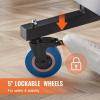 imageVEVOR Ping Pong Table Professional Table Tennis Game Indoor MDF Portable Table Tennis Table Foldable Ping Pong Table with Quick Clamp Net and Lockable Wheel 10 Minute Easy Assembly 25mm Tabletops