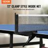 imageVEVOR Ping Pong Table Professional Table Tennis Game Indoor MDF Portable Table Tennis Table Foldable Ping Pong Table with Quick Clamp Net and Lockable Wheel 10 Minute Easy Assembly 12mm Tabletops