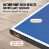 imageVEVOR Ping Pong Table Professional Table Tennis Game Indoor MDF Portable Table Tennis Table Foldable Ping Pong Table with Quick Clamp Net and Lockable Wheel 10 Minute Easy Assembly 12mm Tabletops