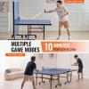 imageVEVOR Ping Pong Table Professional Table Tennis Game Indoor MDF Portable Table Tennis Table Foldable Ping Pong Table with Quick Clamp Net and Lockable Wheel 10 Minute Easy Assembly 18mm Tabletops