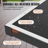 imageVEVOR Ping Pong Table Professional Table Tennis Game IndoorOutdoor All Weather Aluminum Table Tennis Table Portable Foldable Table with Quick Clamp Net ampamp Large Lockable Wheels 10 Minute Assembly