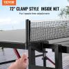 imageVEVOR Ping Pong Table Professional Table Tennis Game IndoorOutdoor All Weather Aluminum Table Tennis Table Portable Foldable Table with Quick Clamp Net ampamp Large Lockable Wheels 10 Minute Assembly