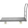imageVEVOR Platform Truck 2000 lbs Capacity Steel Flatbed Cart 47quot Length x 24quot Width x 32quot Height Flat Dolly Hand Trucks with 5quot Nylon Casters HeavyDuty Utility Push Carts for Luggage Moving