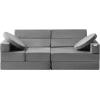 imageVEVOR Play Couch 15pcs Modular Couch Toddler Foam Sofa Couch with HighDensity 25D Sponge for Playing Creativing Sleeping Imaginative Kids Furniture for Bedroom and Playroom