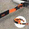 imageVEVOR Polyester Heavy Duty Tow Strap Recovery Kit 3quot x 30 ft MBS36000 lbs Winch Strap Triple Reinforced Loop Snatch Strap  2quot Shackle Hitch Receiver  34quot DRing Shackles 2PCS  Storage Bag