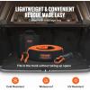 imageVEVOR Polyester Heavy Duty Tow Strap Recovery Kit 3quot x 30 ft MBS36000 lbs Winch Strap Triple Reinforced Loop Snatch Strap  2quot Shackle Hitch Receiver  34quot DRing Shackles 2PCS  Storage Bag