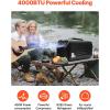 imageVEVOR Portable Air Conditioner 4250 BTU 3Speed Air Conditioning Unit with 24H Timer Air Portable AC Compatible with ACDC 24V for Outdoor Tent Camping RVs or Home Use White4000BTU AC 110V