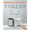 imageVEVOR Portable Air Conditioner 4250 BTU 3Speed Air Conditioning Unit with 24H Timer Air Portable AC Compatible with ACDC 24V for Outdoor Tent Camping RVs or Home Use White4250BTU ACDC 24V