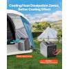 imageVEVOR Portable Air Conditioner 4250 BTU 3Speed Air Conditioning Unit with 24H Timer Air Portable AC Compatible with ACDC 24V for Outdoor Tent Camping RVs or Home Use White5000BTU ACDC 48V