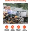 imageVEVOR Portable Air Conditioner 4250 BTU 3Speed Air Conditioning Unit with 24H Timer Air Portable AC Compatible with ACDC 24V for Outdoor Tent Camping RVs or Home Use White5000BTU ACDC 48V