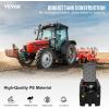 imageVEVOR Portable Diesel Tank 116 Gallon Capacity ampamp 10 GPM Flow Rate Fuel Tank with 12V Electric Transfer Pump and 131ft Rubber Hose PE Diesel Transfer for Easy Fuel Transportation GrayBlack