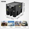 imageVEVOR Portable Diesel Tank 116 Gallon Capacity ampamp 10 GPM Flow Rate Fuel Tank with 12V Electric Transfer Pump and 131ft Rubber Hose PE Diesel Transfer for Easy Fuel Transportation GrayBlack