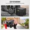 imageVEVOR Portable Diesel Tank 116 Gallon Capacity ampamp 10 GPM Flow Rate Fuel Tank with 12V Electric Transfer Pump and 131ft Rubber Hose PE Diesel Transfer for Easy Fuel Transportation GrayBlack