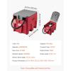 imageVEVOR Portable Diesel Tank 116 Gallon Capacity ampamp 10 GPM Flow Rate Fuel Tank with 12V Electric Transfer Pump and 131ft Rubber Hose PE Diesel Transfer for Easy Fuel Transportation GrayRed