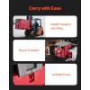 imageVEVOR Portable Diesel Tank 116 Gallon Capacity ampamp 10 GPM Flow Rate Fuel Tank with 12V Electric Transfer Pump and 131ft Rubber Hose PE Diesel Transfer for Easy Fuel Transportation GrayRed