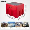 imageVEVOR Portable Diesel Tank 58 Gallon Capacity ampamp 10 GPM Flow Rate Fuel Tank with 12V Electric Transfer Pump and 131ft Rubber Hose PE Diesel Transfer Tank for Easy Fuel Transportation RedRed