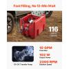 imageVEVOR Portable Diesel Tank 58 Gallon Capacity ampamp 10 GPM Flow Rate Fuel Tank with 12V Electric Transfer Pump and 131ft Rubber Hose PE Diesel Transfer Tank for Easy Fuel Transportation RedRed