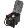 imageVEVOR Portable Diesel Tank 58 Gallon Capacity ampamp 10 GPM Flow Rate Fuel Tank with 12V Electric Transfer Pump and 131ft Rubber Hose PE Diesel Transfer Tank for Easy Fuel Transportation RedBlack