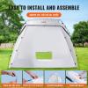 imageVEVOR Portable Paint Booth10x7x6ft Larger Spray Paint Tent with Builtin Floor ampamp Mesh Screen ampamp Windproof Hooks Painting Tent Station for Furniture DIY Hobby Tool Spray Paint ShelterExtra Large75x52x52ft