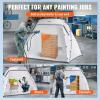 imageVEVOR Portable Paint Booth10x7x6ft Larger Spray Paint Tent with Builtin Floor ampamp Mesh Screen ampamp Windproof Hooks Painting Tent Station for Furniture DIY Hobby Tool Spray Paint ShelterExtra Large75x52x52ft