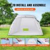 imageVEVOR Portable Paint Booth10x7x6ft Larger Spray Paint Tent with Builtin Floor ampamp Mesh Screen ampamp Windproof Hooks Painting Tent Station for Furniture DIY Hobby Tool Spray Paint ShelterExtra Large10x7x6ft