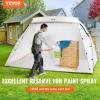 imageVEVOR Portable Paint Booth10x7x6ft Larger Spray Paint Tent with Builtin Floor ampamp Mesh Screen ampamp Windproof Hooks Painting Tent Station for Furniture DIY Hobby Tool Spray Paint ShelterExtra Large10x7x6ft