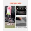 imageVEVOR Portable Soccer Goal 12 x 6 ft Large Practice Soccer Net Steel Fiberglass Structure Training Goal Set with Carry Bag AllWeather Outdoor Use for Backyards Parks School FieldsFiberglass Rod Cube