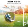 imageVEVOR Portable Soccer Goal 12 x 6 ft Large Practice Soccer Net Steel Fiberglass Structure Training Goal Set with Carry Bag AllWeather Outdoor Use for Backyards Parks School Fields12x6 ft PVC