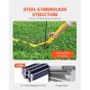 imageVEVOR Portable Soccer Goal 12 x 6 ft Large Practice Soccer Net Steel Fiberglass Structure Training Goal Set with Carry Bag AllWeather Outdoor Use for Backyards Parks School FieldsFiberglass Rod Cube