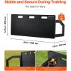 imageVEVOR Portable Soccer Wall with 2 Angles Rebound Foldable HDPE Kickback Rebound Board Soccer Training Equipment for Kids and Adults Passing ampamp Shooting Practice40X16