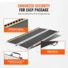 imageVEVOR Portable Wheelchair Ramp 6FT NonSlip Aluminum Folding Handicap Ramp Door Threshold Ramps for Wheelchair for HomeWheel Chair Ramp Steps Cars Scooter Cart Curbs Stairs5FT For height 515