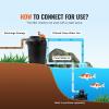 imageVEVOR Pressurized Biological Pond Filter Fit Pond Up to 2000 Gallons with 13W UVC Light 1840 GPH Bio Pond Filter System Filtration Equipment for Fountain Pool Koi Fish Aquarium Tank Garden Water2630 GPH